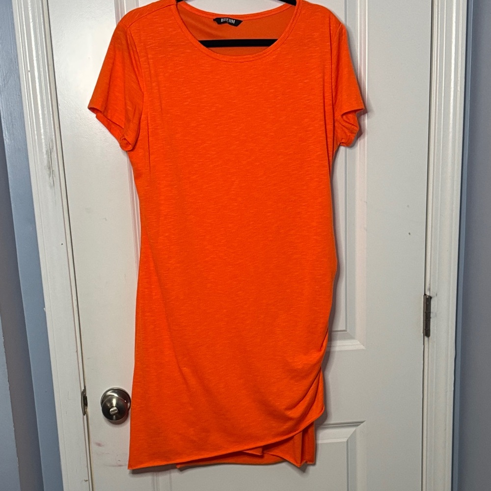 Vibrant Orange Mini Dress